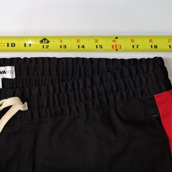 Fashion Nova MensTravis Twill Joggers Heavy Black and Red Cotton Pants Size XXL - Picture 7 of 10